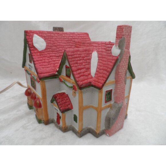 Dickensvale Christmas Shoppe Lighted House Lemax 1993 Christmas Village - Picture 5 of 12